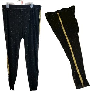 🍄 2/$15 Fashion Nova Sheer Gold Dot Legging Tight